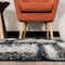 World Rug Gallery Contemporary Abstract Design Plush Shag Runner Rug  2'x7' Gray 473NAVY2X7 - alternate 4